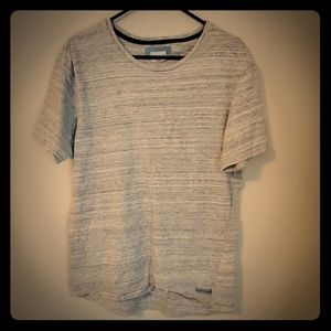 Grey on the byas shirt